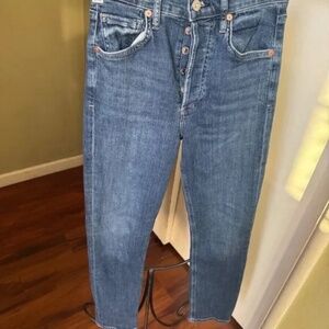 CITIZENS OF HUMANITY JOLENE PREMIUM VINTAGE BUTTON FLY SZ 24 NW STRETCH STRAIGHT